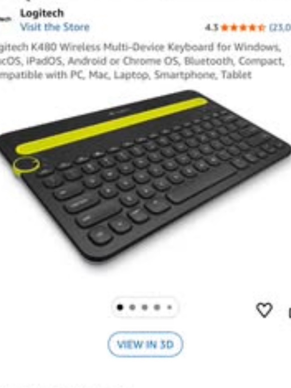 Brand new Logitech Bluetooth Keyboard